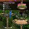 Outdoor Bird Bath Feeder with Flower Planter Base(AMZ Shipping)